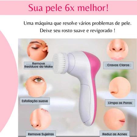 Escova Facial Elétrica Esfoliante Select