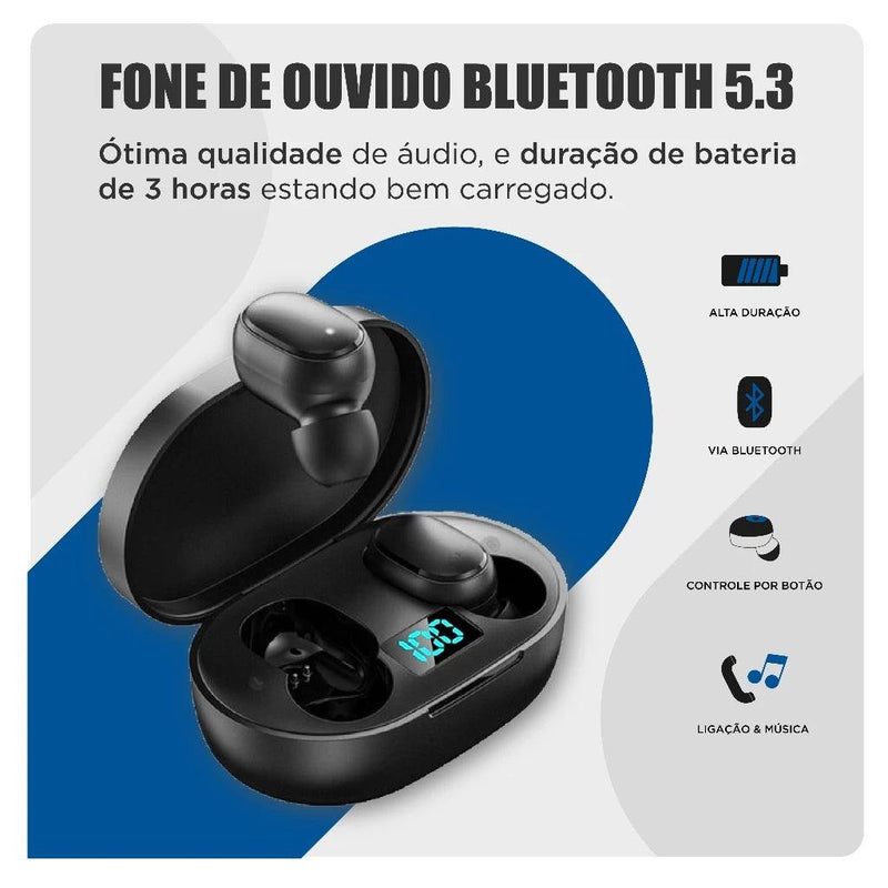 Fone de Ouvido Tws Bluetooth 5.0